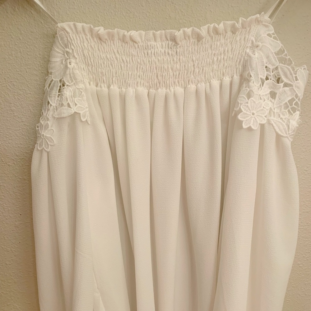 Off the shoulder white blouse